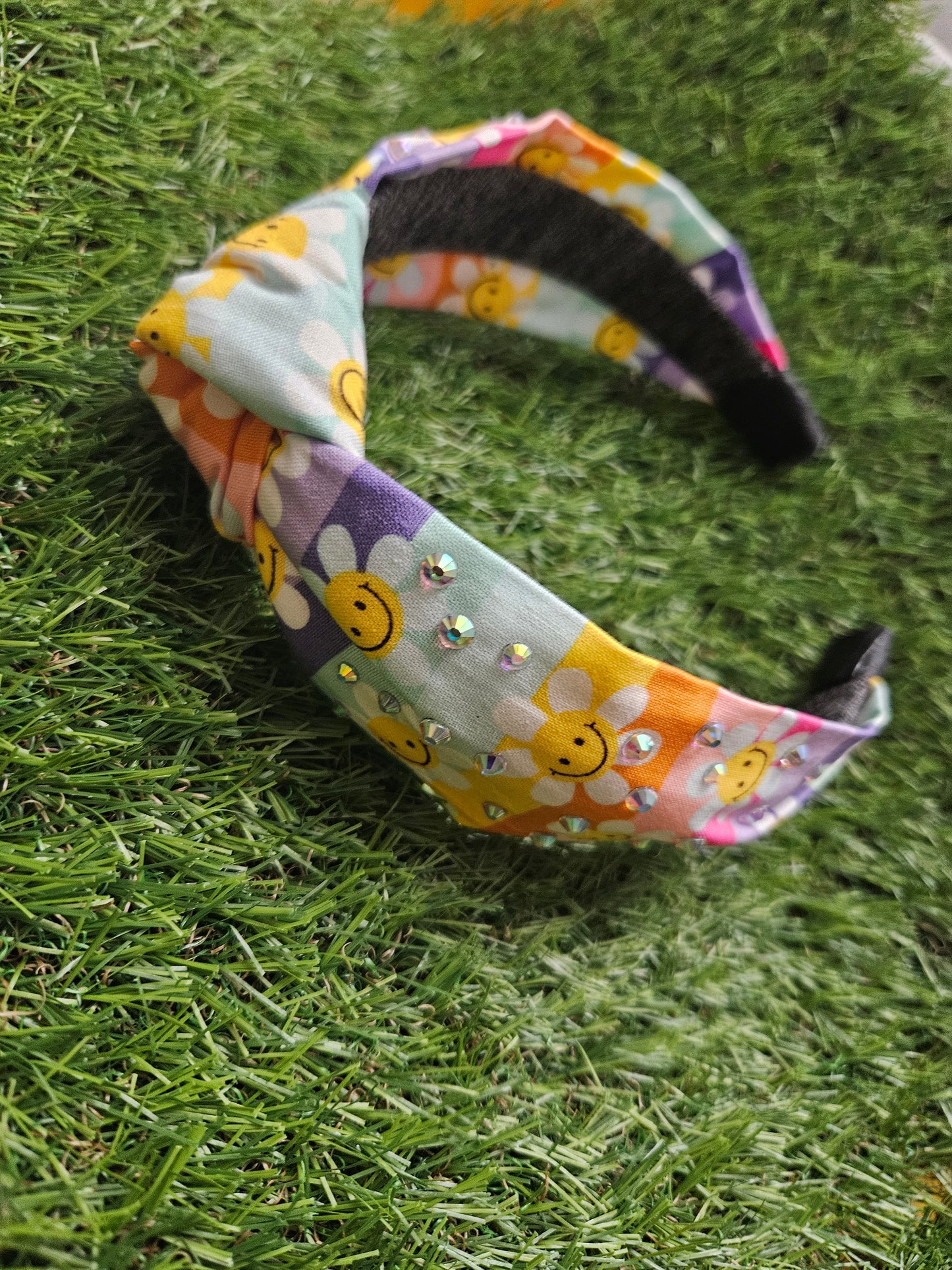 Smiley/Flower Headband