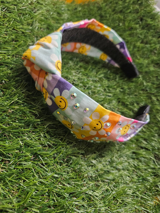 Smiley/Flower Headband