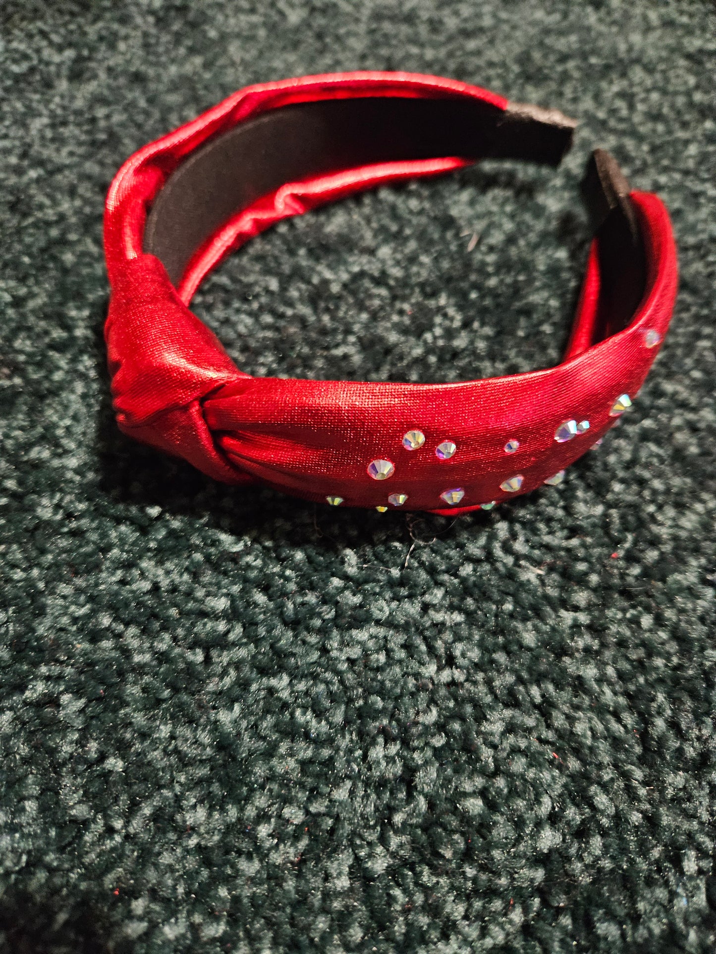 Metallic Red Lame Headband
