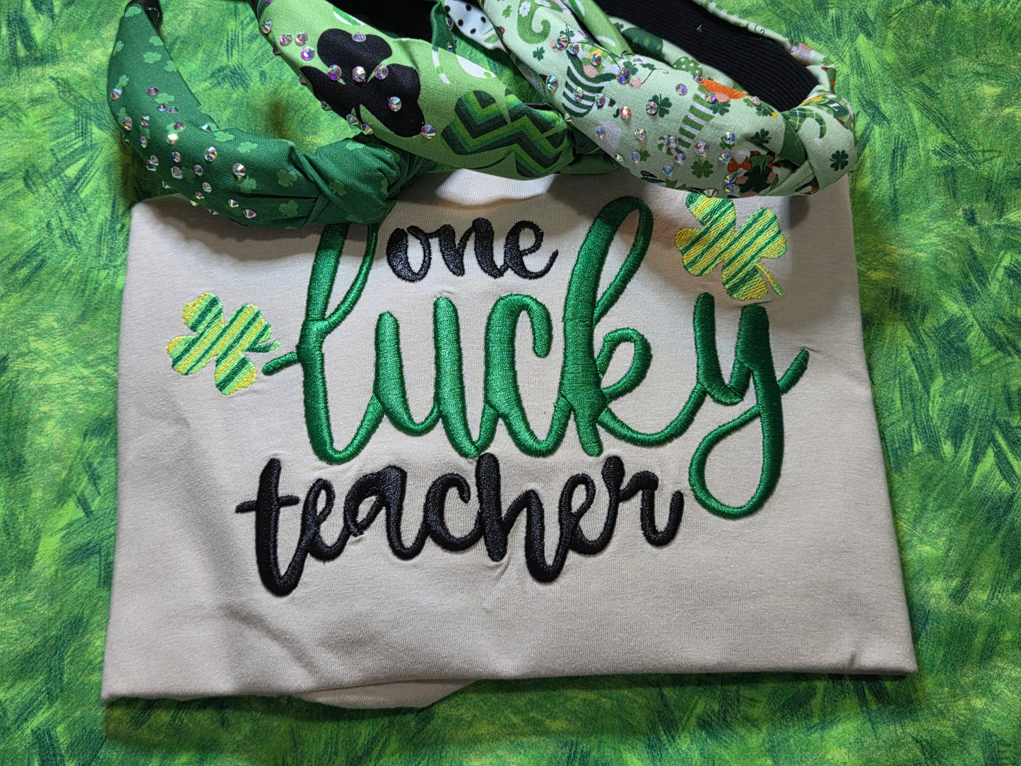 One Lucky Teacher-Embroidered