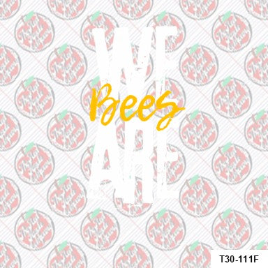 We are bees - yellow