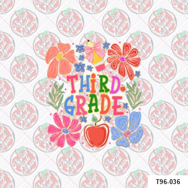 Third Grade Flower Colorful