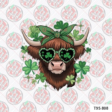 Highland Cow St. Patrick's Day