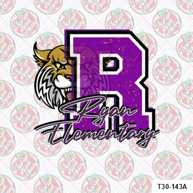 Ryan Elementary Purple “R” Shirt