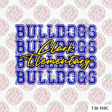 🐾 Bulldogs x4 –Clark Elementary