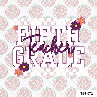 Fifth Grade Checkered Lilac