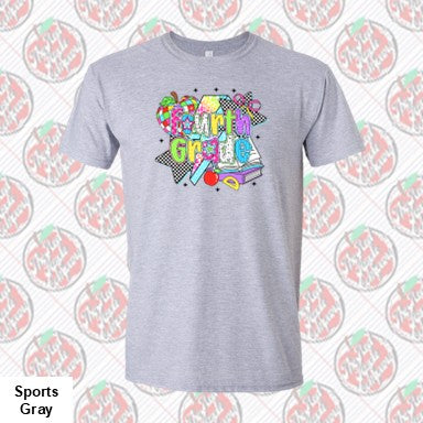 Fourth Grade Retro Checkered