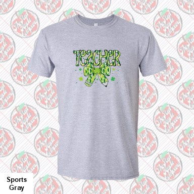 Teacher Pencil Bow St. Patrick