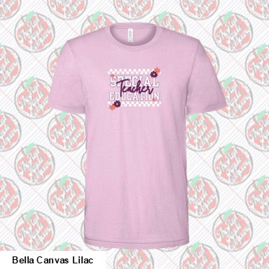 SPED Teacher Checkered Lilac