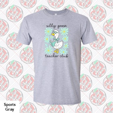 Floral Mint Teacher Goose