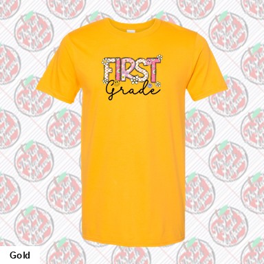 First Grade Smiley Retro