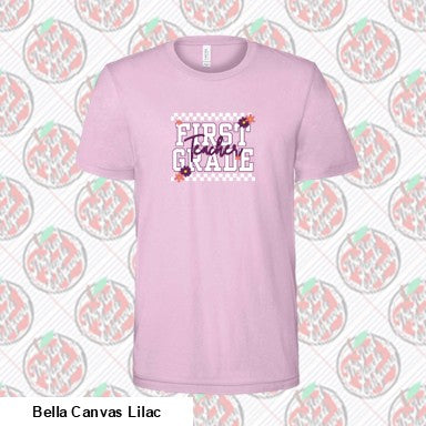 First Grade Checkered Lilac