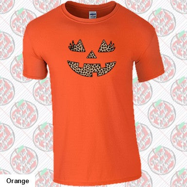 Leopard Pumpkin Face