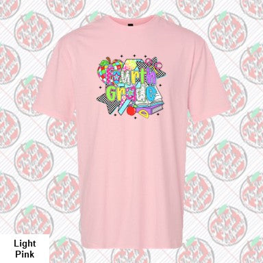 Fourth Grade Retro Checkered