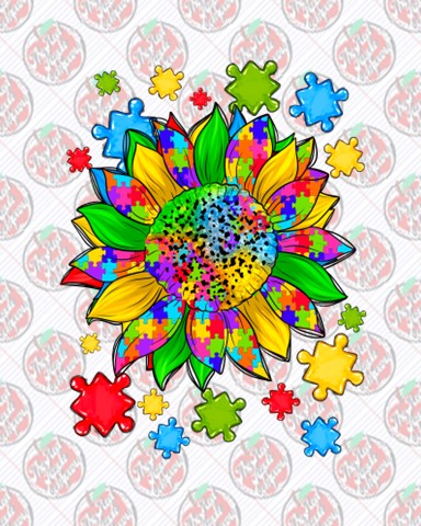 Autism Sunflower