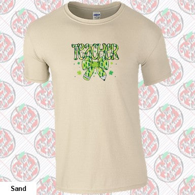 Teacher Pencil Bow St. Patrick