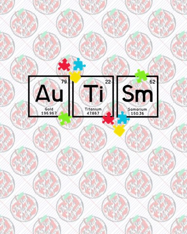 Autism Periodic Table Blk