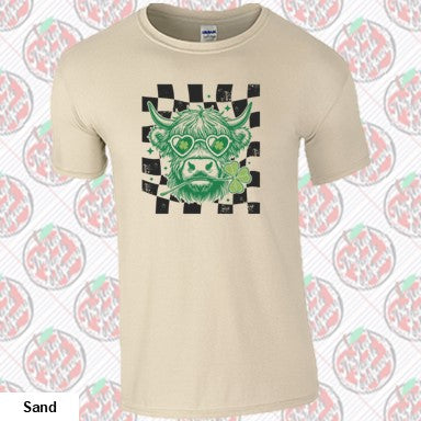 St. Patrick's Day Highland Cow