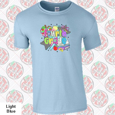 Fourth Grade Retro Checkered