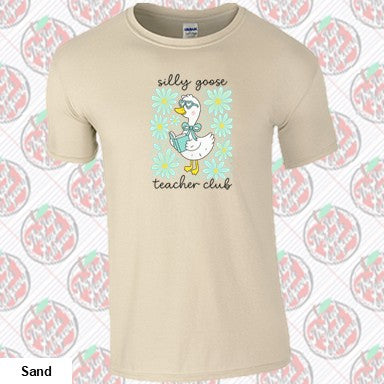 Floral Mint Teacher Goose