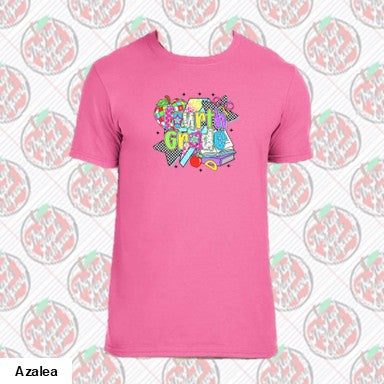 Fourth Grade Retro Checkered