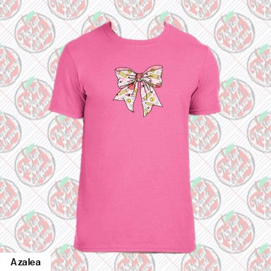 Teacher Coquette Pink Pencil Bow