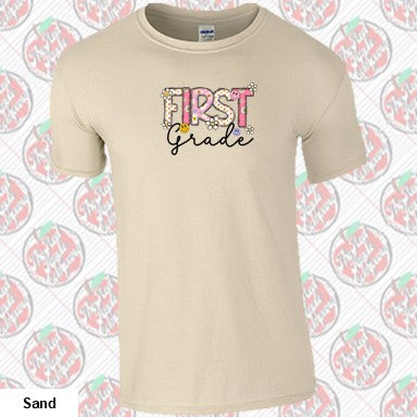 First Grade Smiley Retro