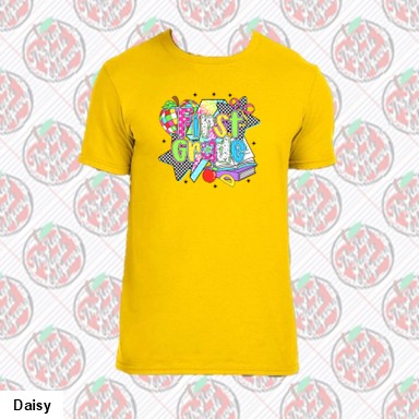 First Grade Retro Checkered