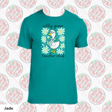 Floral Mint Teacher Goose