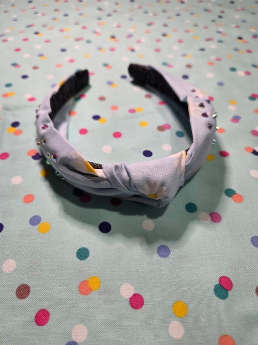 Light Blue Daisy Headband