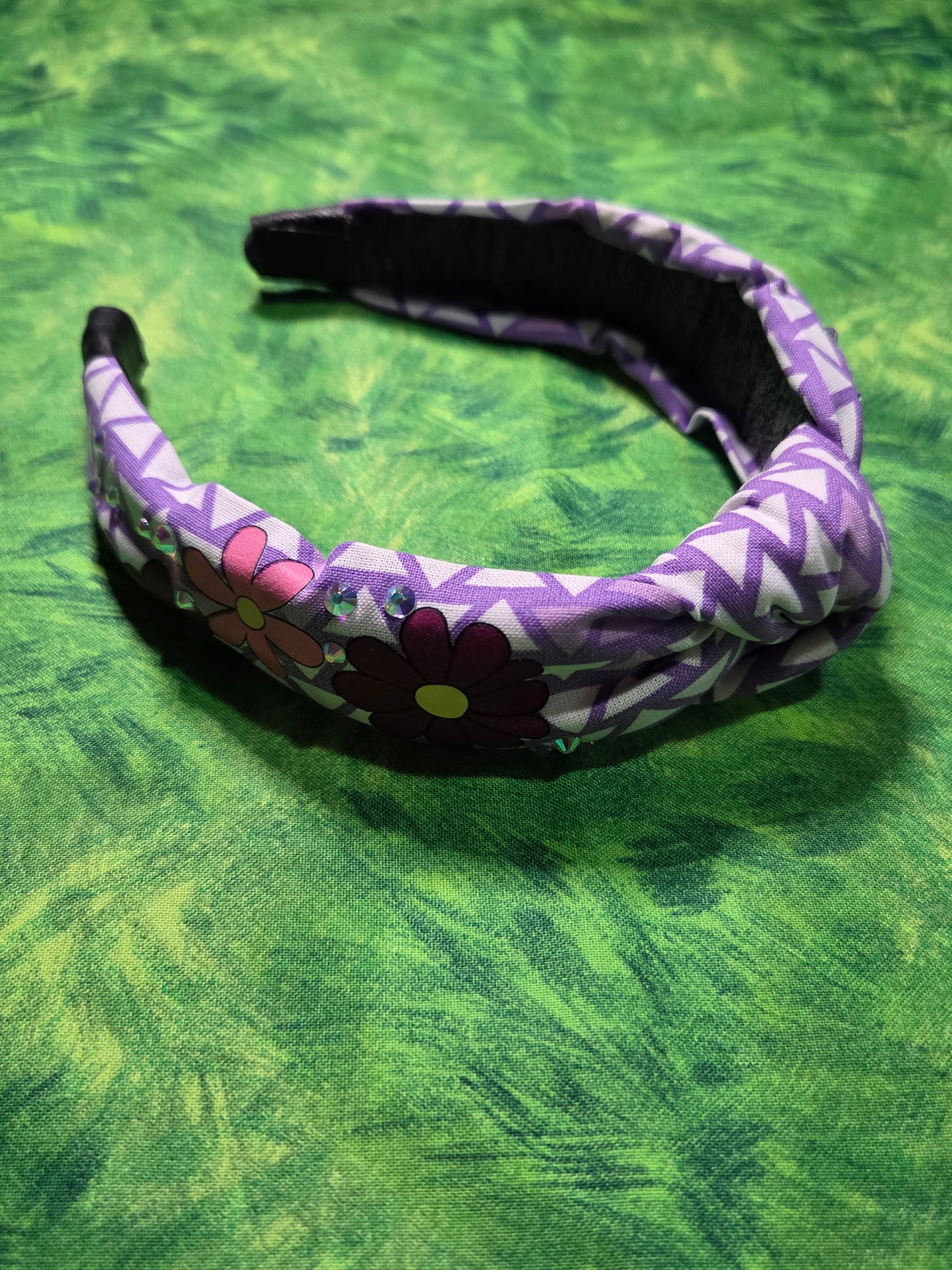 Purple Flowers Headband