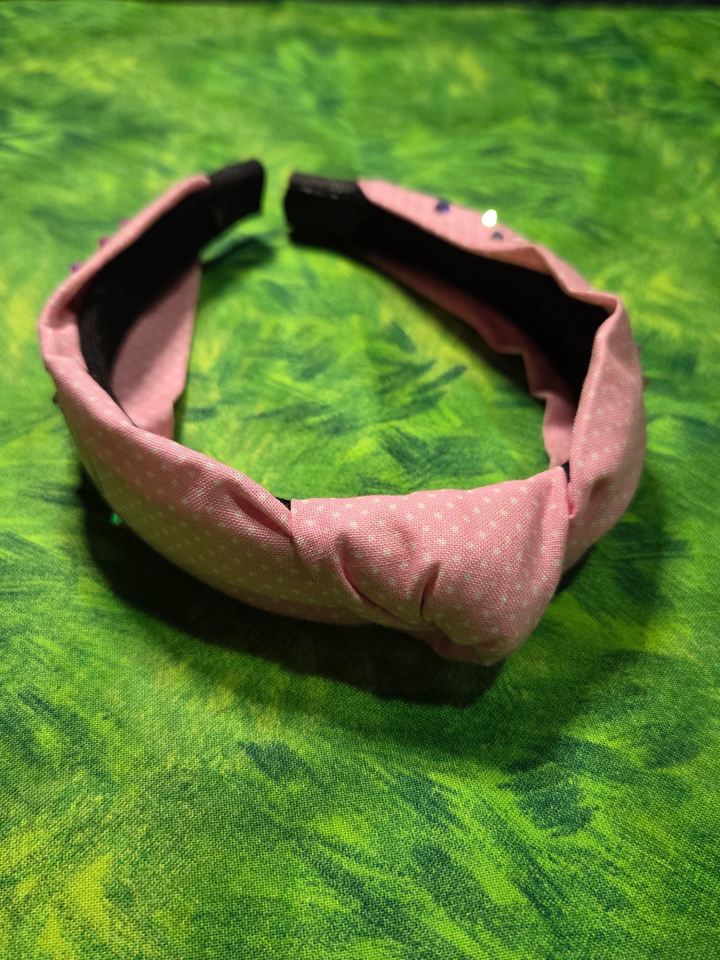 Pink Coquette Pencil and Flowers Headband