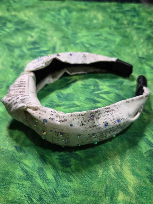 Book Page Headband