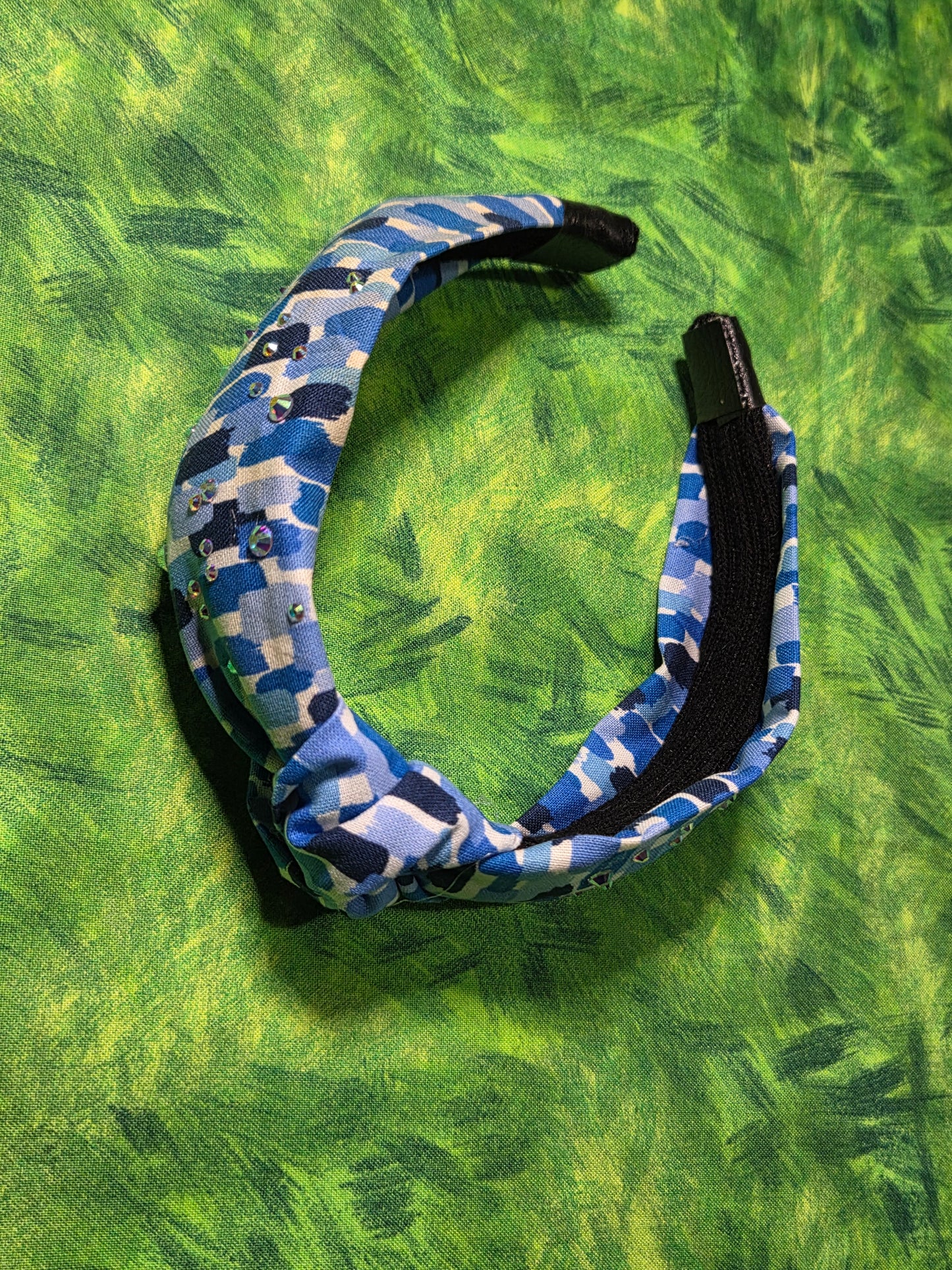Blue Shades Watercolor Headband
