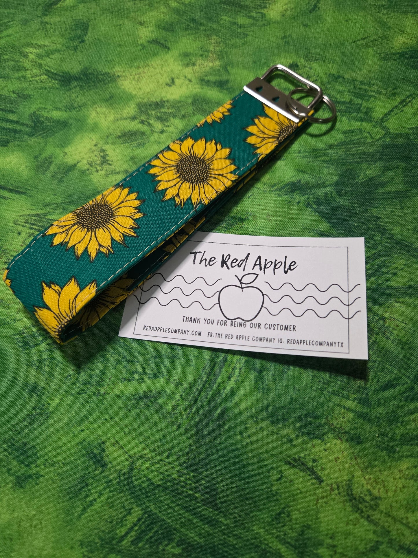 Sunflowers wristlet