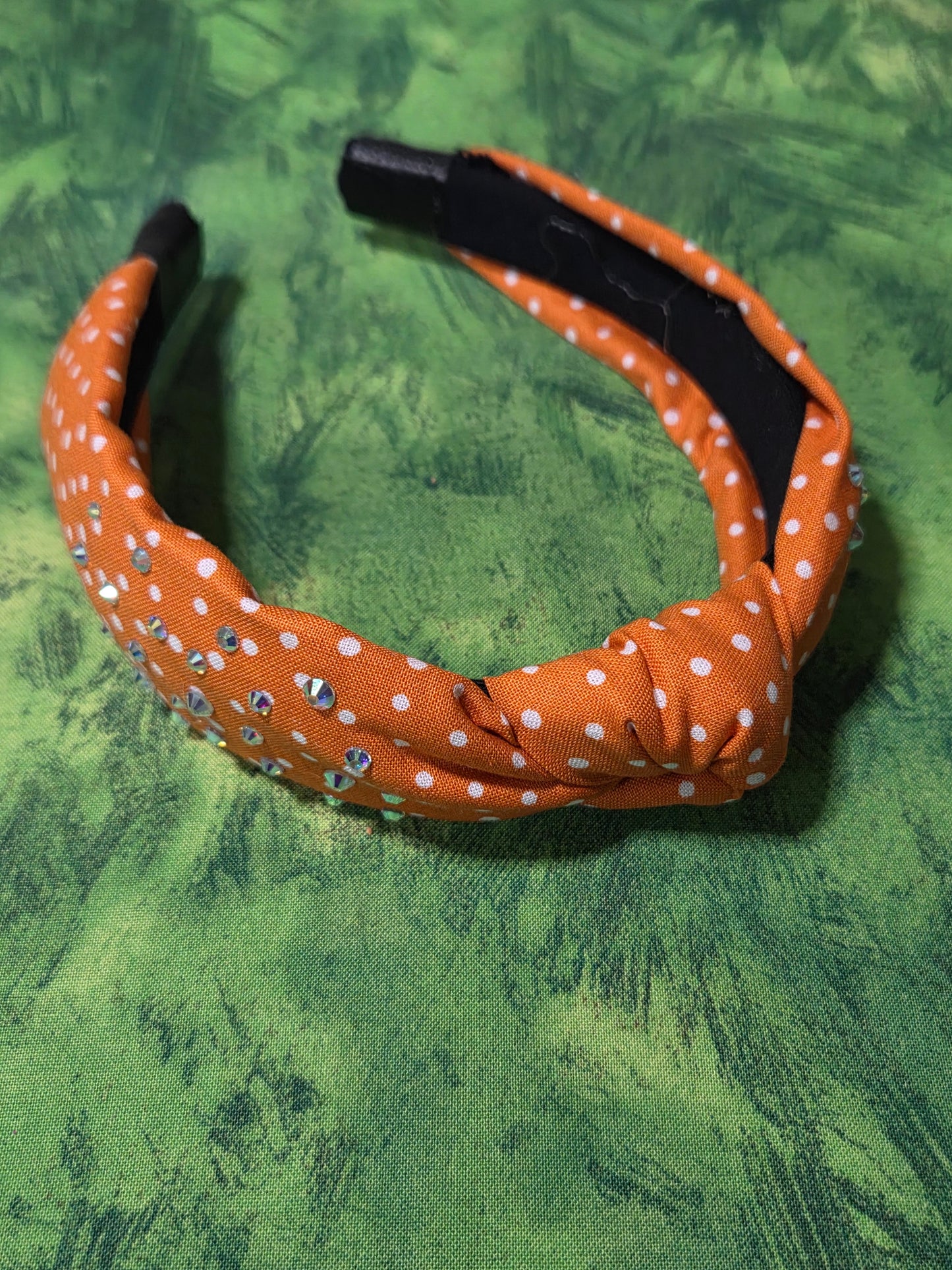 Orange Polka dot Headband