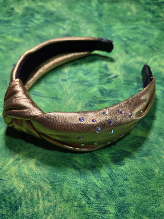 Metallic Gold Lame Headband