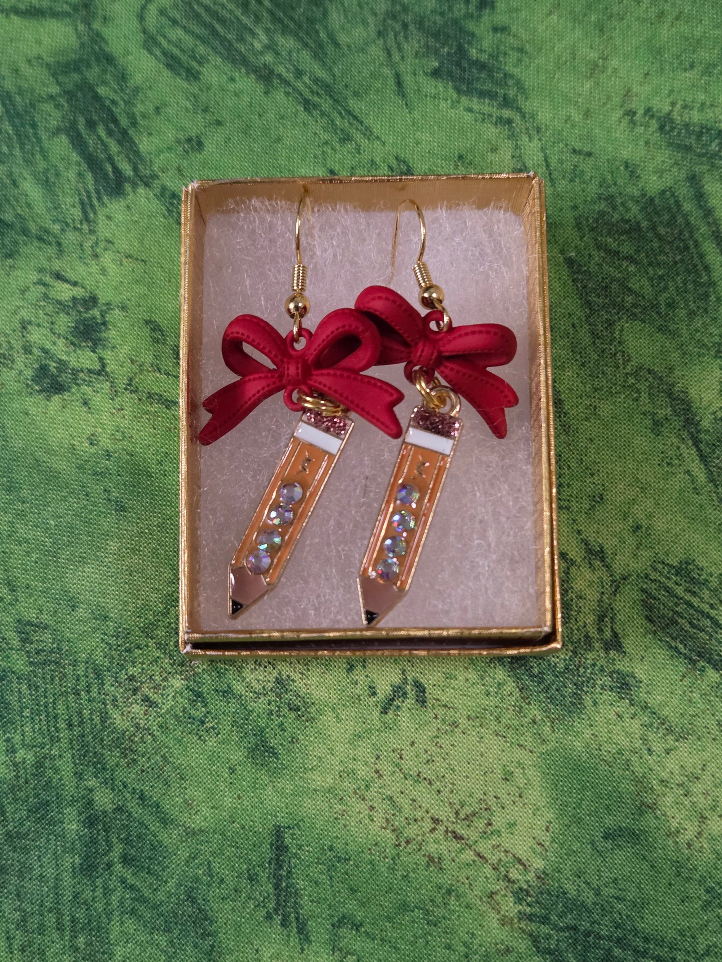 Coquette red earrings