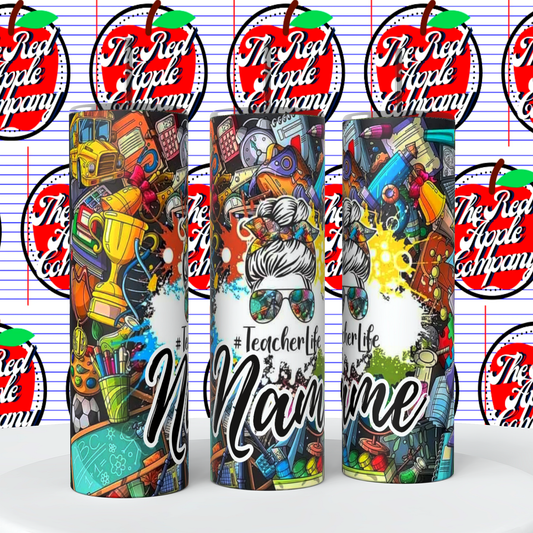 Teacher Life Bun Tumbler