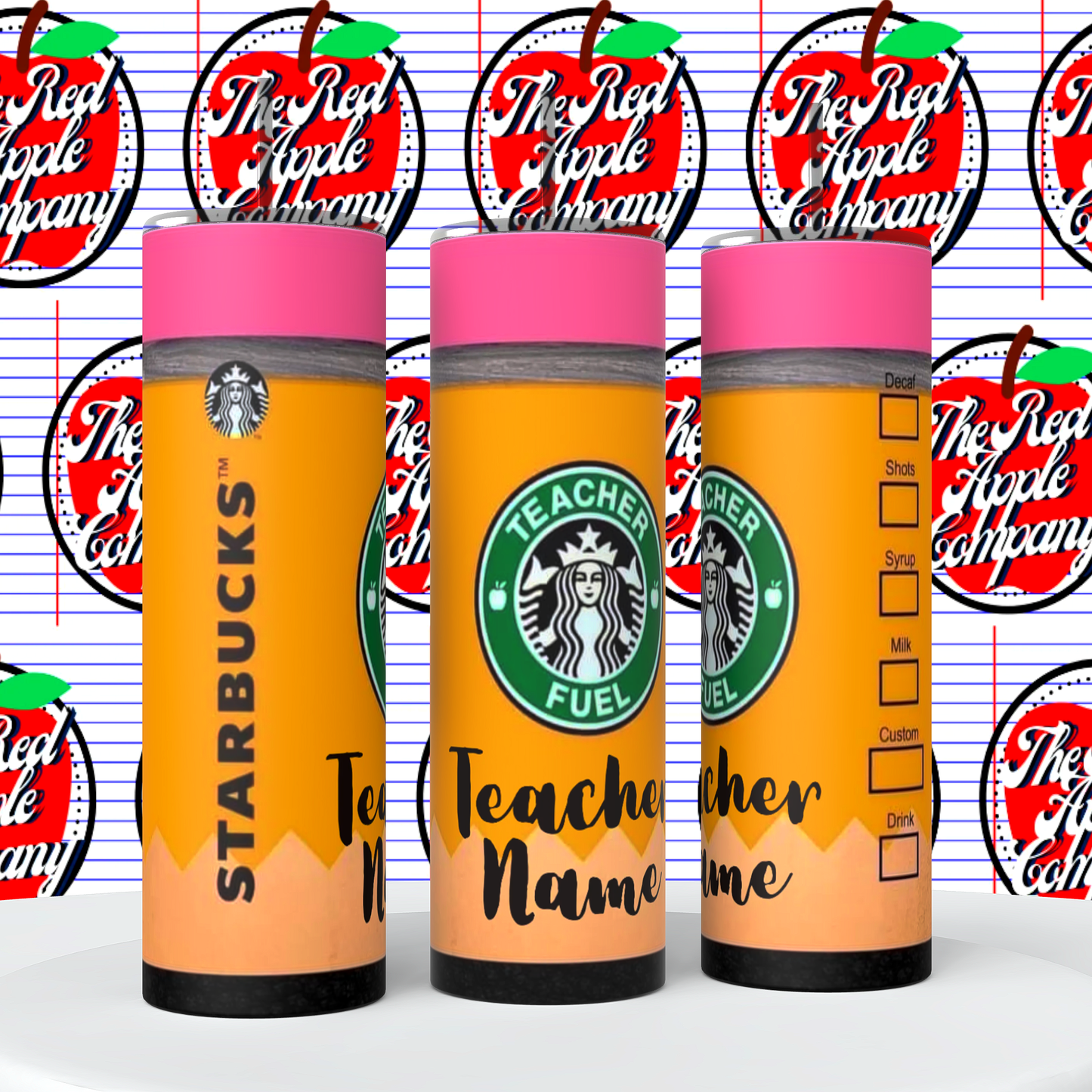 Teacher Coffee Pencil Tumbler