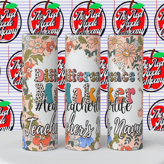 Difference Maker Floral Tumbler