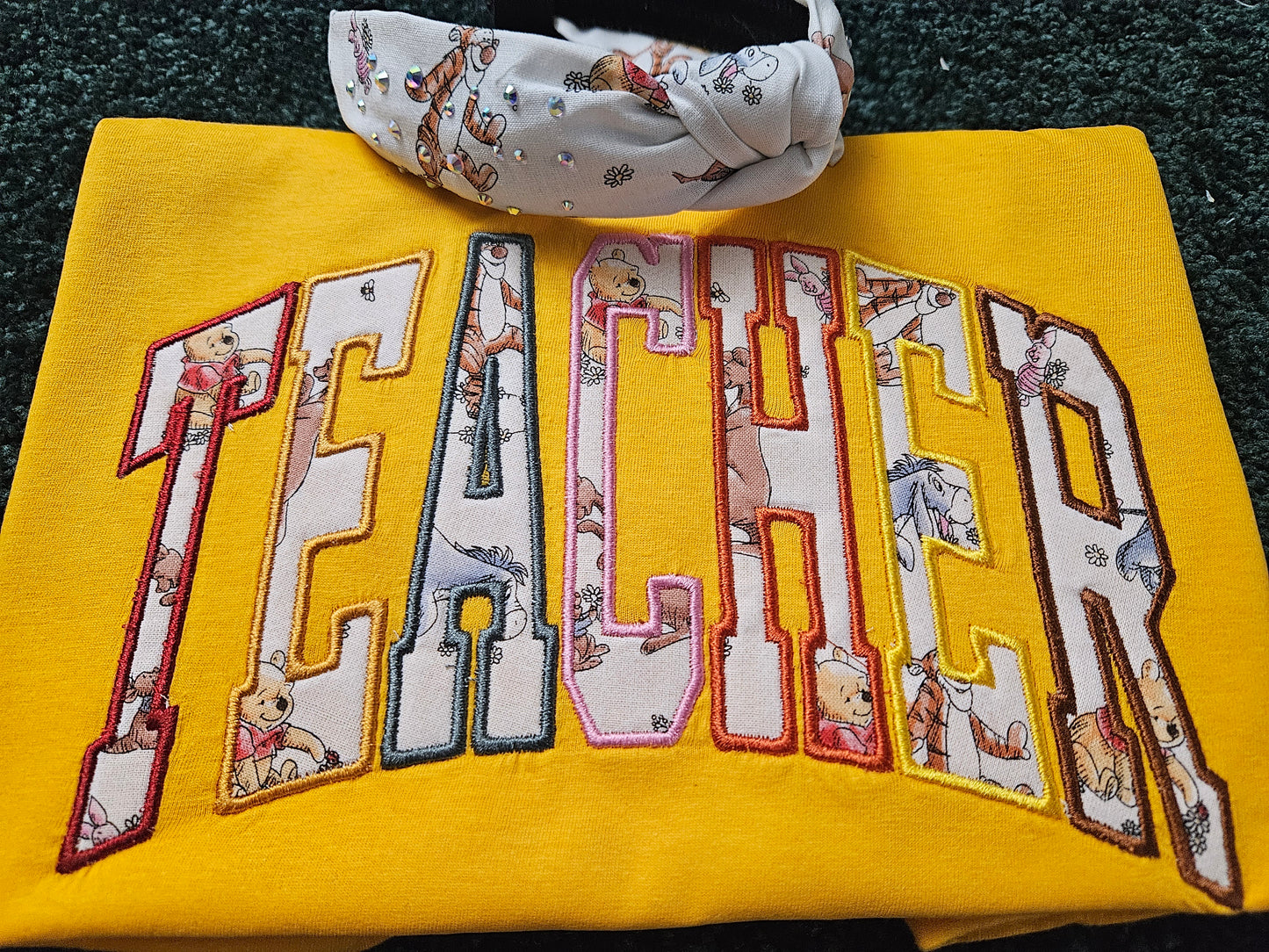 Teacher-Winnie-the-Pooh-Shirt Applique