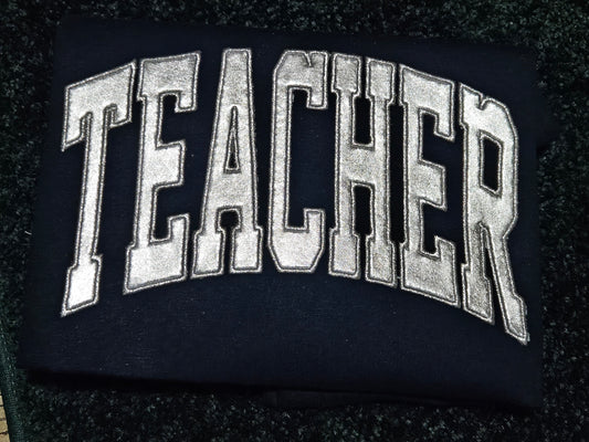 Teacher-Silver Foil Lame