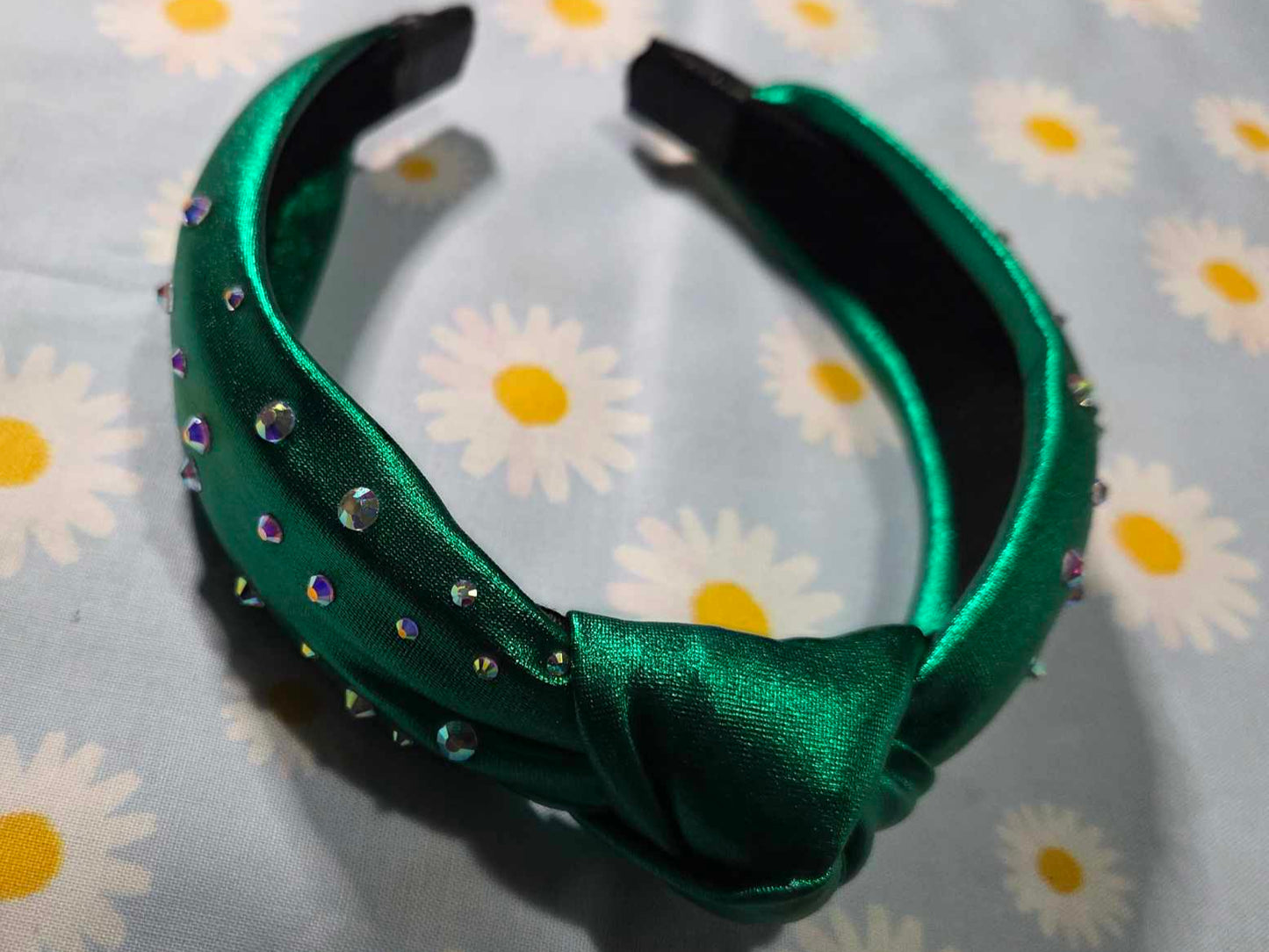 Green Foil Lame Headband