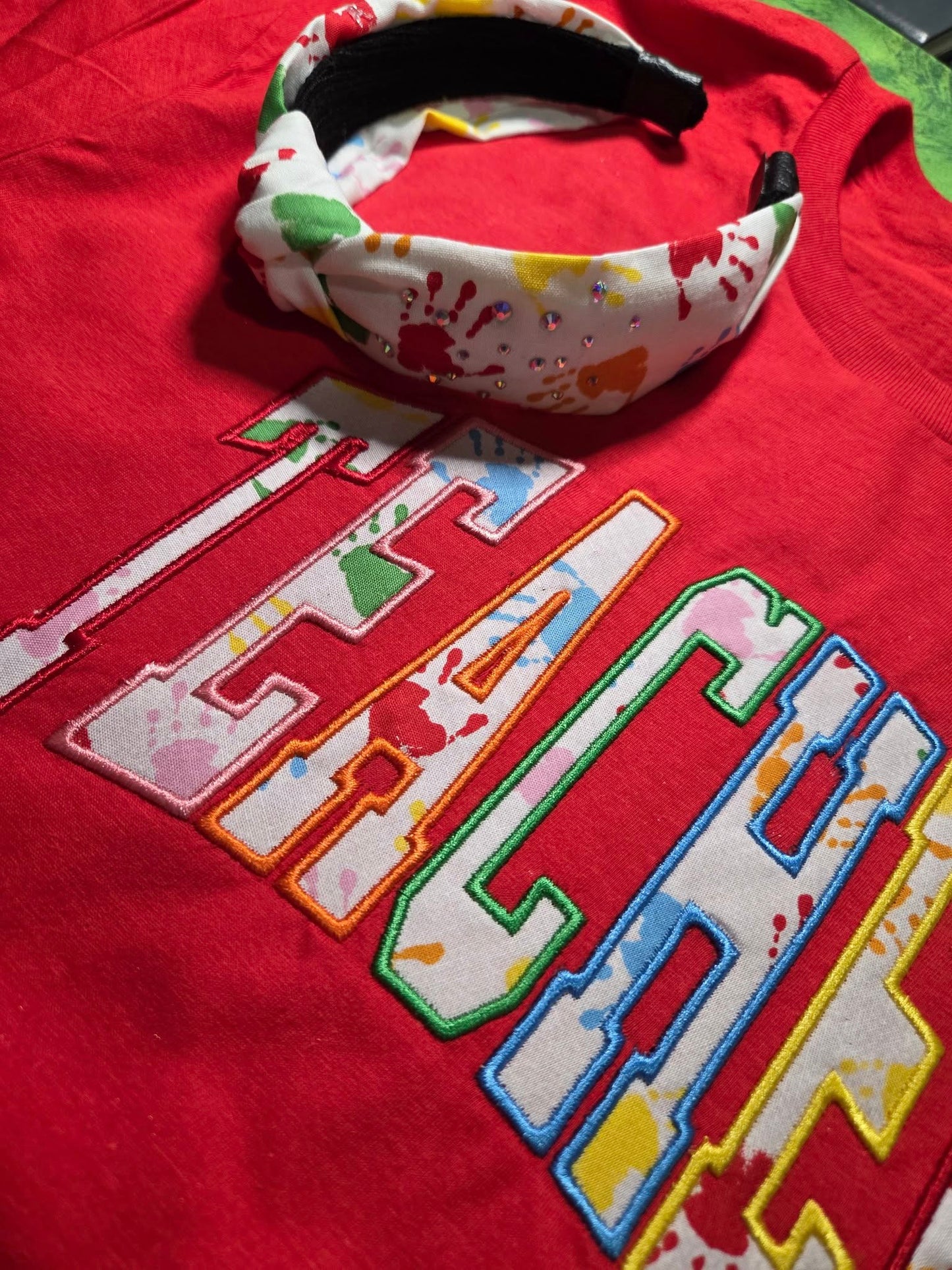 Paint Hands Embroidered
