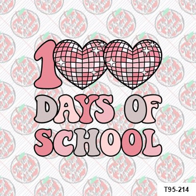 100 Days of School Hearts