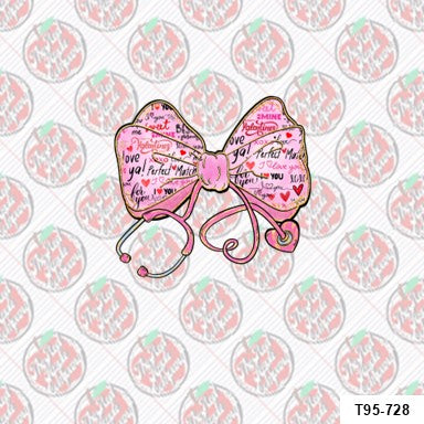 Valentine's Nurse Bow