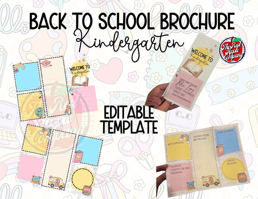 Back to School Brochure Coquette-Kinder Digital Template