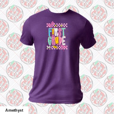 First Grade Coquette Checkered