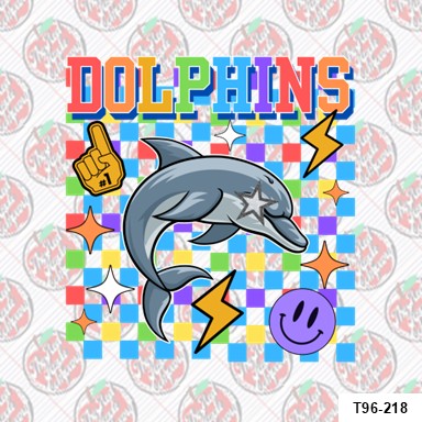 Dolphins Mascot Retro